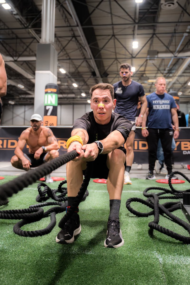 Carlos durante un ejercicio en Hybrid Day Madrid